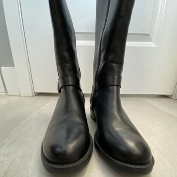 BLONDO Sylvia Dress Black Leather Waterproof Tall Riding Boots 6.5 - Picture 7 of 15